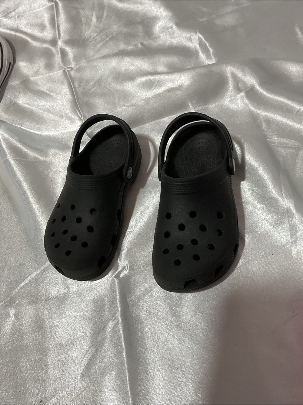 Kids Black Slip-On Clog Shoes